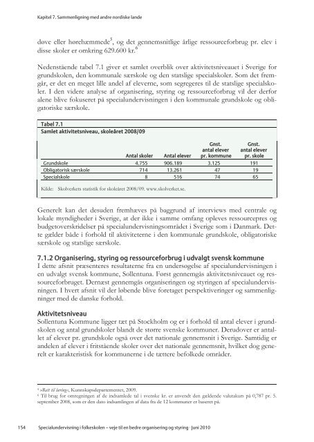 Specialundervisning i folkeskolen â€“ veje til en bedre organisering ...