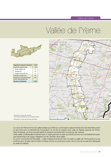VallÃ©e de l'Yerne - CPDT Wallonie