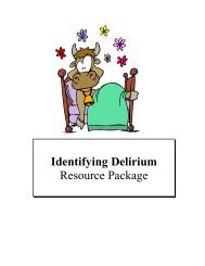 Identifying Delirium - Onehealth.ca