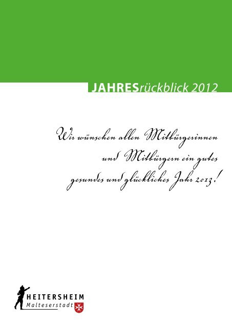 JahresrÃ¼ckblick 2012 - Heitersheim