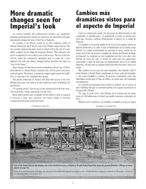 City Council Message - the City of Imperial
