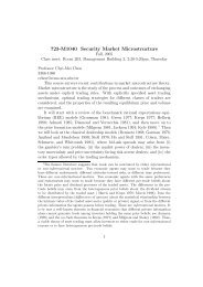 723-M1040 Security Market Microstructure