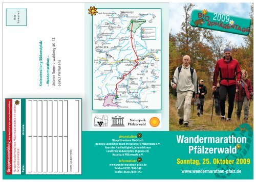 Wandermarathon - Info-Flyer - Zentrum PfÃƒÂ¤lzerwald