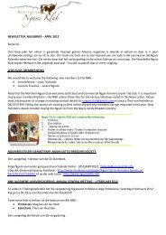 2012 April Nuusbrief - The Nguni Cattle Breeders