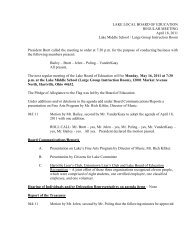 Minutes of 4-18-11 - Lake Local Schools