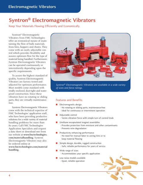 SyntronÂ® Vibrators - FMC Technologies