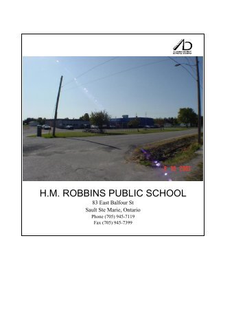 HM Robbins title - Algoma District School Board