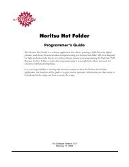 Noritsu Hot Folder Configuration - Noritsu America Corporation