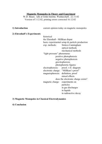 Magnetic Monopoles - Rex Research