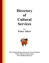 Prince Albert Cultural Services Directory - Chronic Disease Network ...