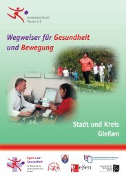 Wegweiser für Gesundheit und Bewegung - Rezept für Bewegung