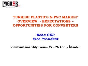 TURKISH PLASTICS & PVC MARKET OVERVIEW ... - VinylPlus