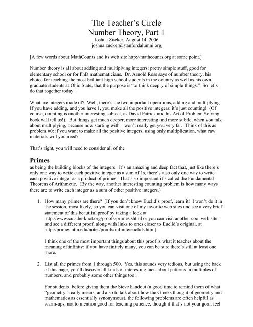 Mathcounts practice problems and answers Mathcounts practice problems and answers