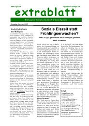 Extrablattes - bei der RGSP