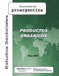 Estudios Sectoriales - Productos orgÃ¡nicos - ProArgentina.Gov.Ar