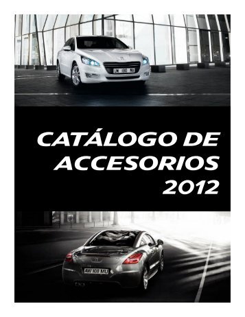 CATÃLOGO DE ACCESORIOS 2012