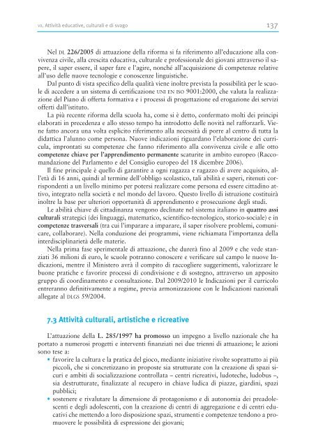 Terzo - Quarto Rapporto Governativo - Minori.it