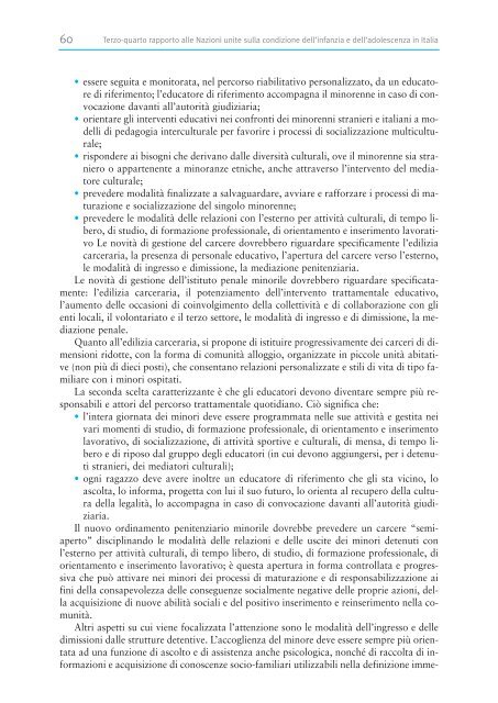 Terzo - Quarto Rapporto Governativo - Minori.it