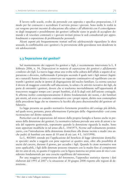 Terzo - Quarto Rapporto Governativo - Minori.it