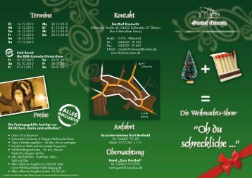 Flyer - Weihnachtsfeier-Halle-Leipzig