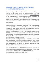 CARTA DELLA MOBILITA' SPT 2001 - SPT Linea S.r.l.