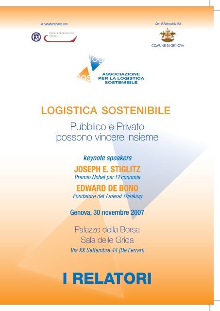 Scarica il book dei relatori (PDF) - SOS - Logistica