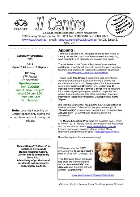 Newsletter April2013