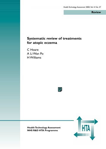 Treatments for Atopic Eczema - NIHR Journals Library