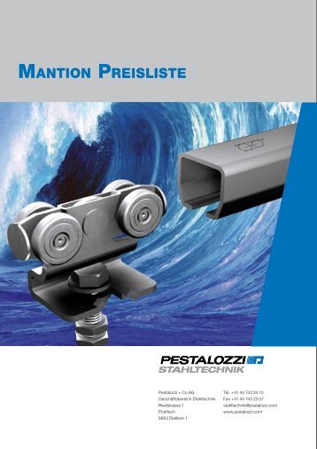 MANTION PREISLISTE MANTION PREISLISTE - Stahltechnik
