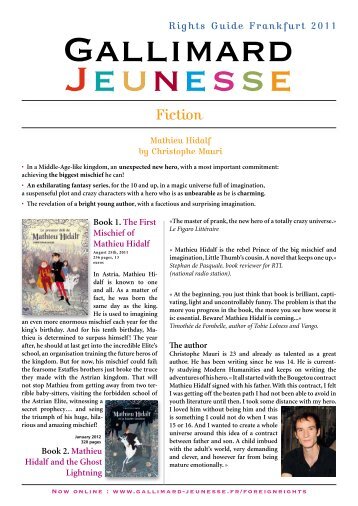 Fiction - Gallimard Jeunesse