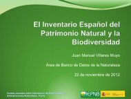 El Inventario EspaÃ±ol del Patrimonio Natural y la ... - Gbif.es