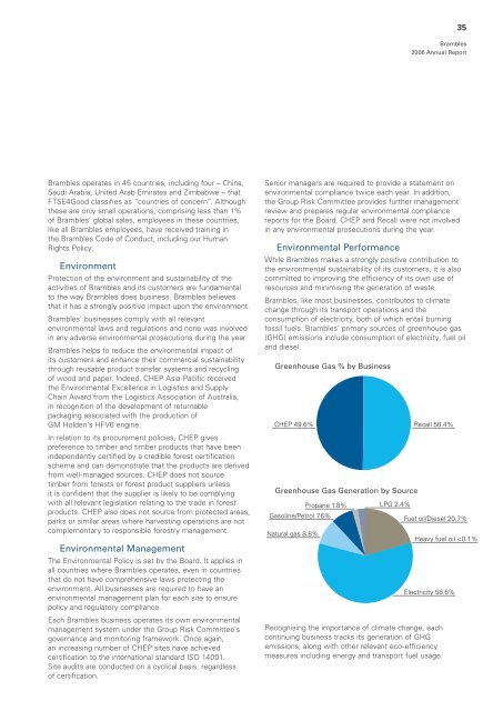 Brambles 2006 Annual Report - Alle jaarverslagen