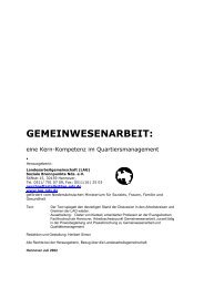 GEMEINWESENARBEIT: - Landesarbeitsgemeinschaft Soziale ...