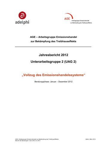 Vollzug des Emissionshandelssystems - BMU