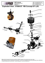 Exploded View : 01006-S7 RB Concept S7 L2G - RB Products