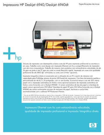 Impressora HP Deskjet 6940/Deskjet 6940dt