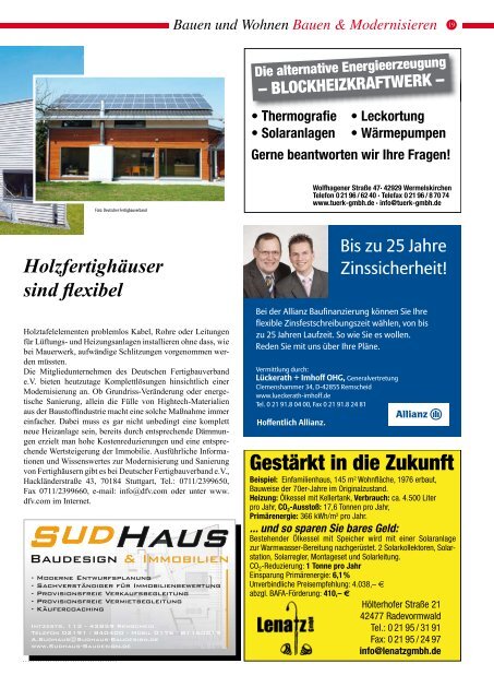 Bauen und Wohnen - Remscheid General-Anzeiger