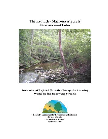 The Kentucky Macroinvertebrate Bioassessment ... - Division of Water