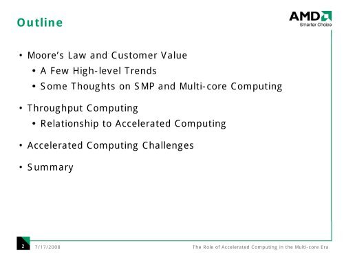 Chuck Moore, AMD - Semiconductor Research Corporation