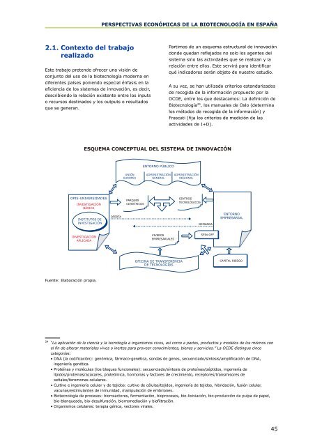 La BiotecnologÃ­a EspaÃ±ola: Perspectivas econÃ³micas 2005 - ICONO