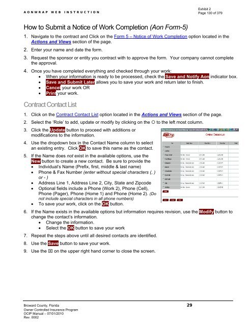 AGREEMENT between BROWARD COUNTY and Cummings ...