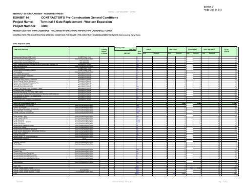 AGREEMENT between BROWARD COUNTY and Cummings ...