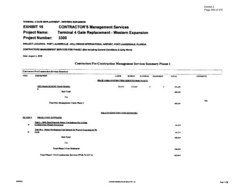 AGREEMENT between BROWARD COUNTY and Cummings ...