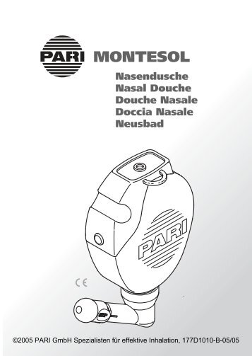 Pari Montesol Nasendusche - Gebrauchsanleitung (PDF Document ...