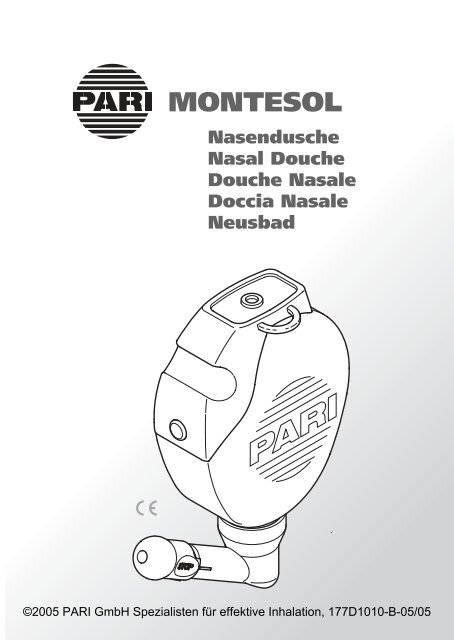 Pari Montesol Nasendusche - Gebrauchsanleitung (PDF Document ...