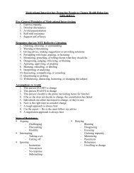 Tip Sheet - Motivational Interviewing