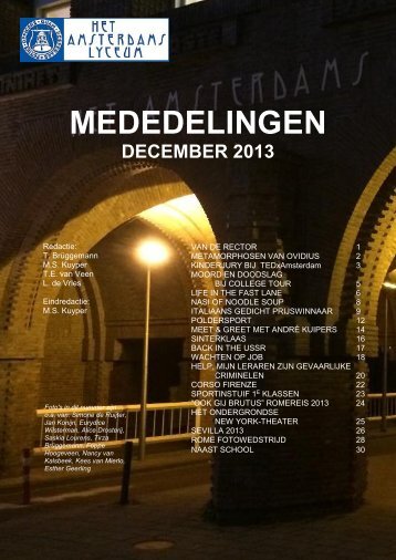 winter 2013 - Het Amsterdams Lyceum