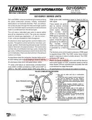 g21 service manual - Heating and Air Parts