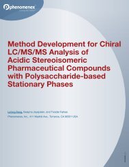 Method Development for Chiral LC/MS/MS Analysis ... - Phenomenex