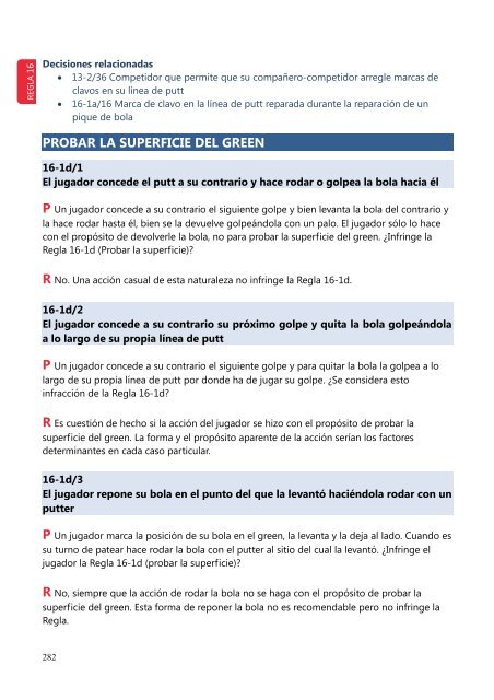 Decisiones sobre las Reglas de Golf 2012-2013 - Real FederaciÃ³n ...